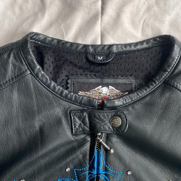 Harley Davidson leather jacket medium brand new - Picture 4 of 8